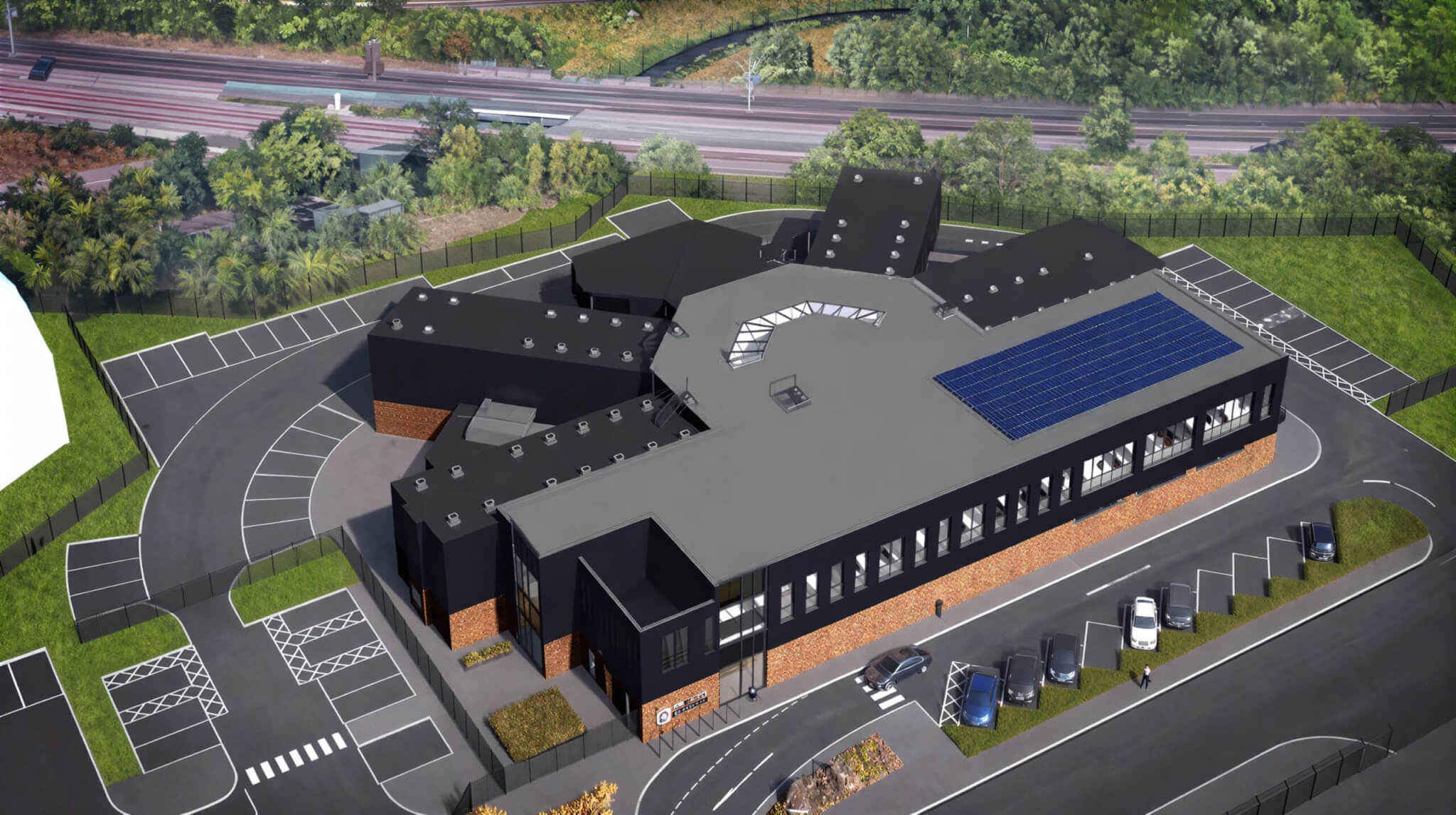 Nottingham Custody Suite - CAD21 - external view above